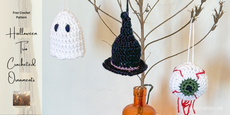 Halloween Trio Crocheted Ornaments: Crochet Pattern